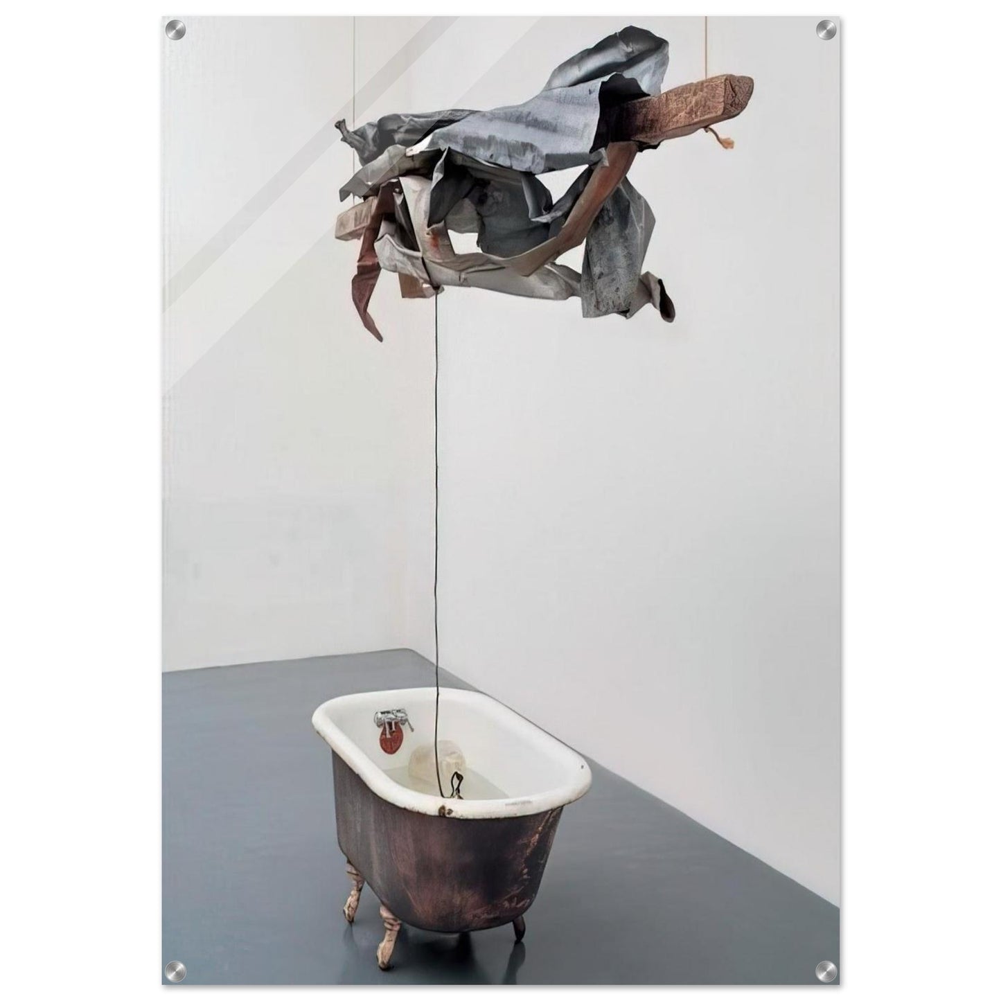 SOR AQUA VENETIAN 1973 - Robert Rauschenberg Acrylic Print - 70x100 cm / 28x40″ inches | Robert Rauschenberg Wall Art | Robert Rauschenberg Prints