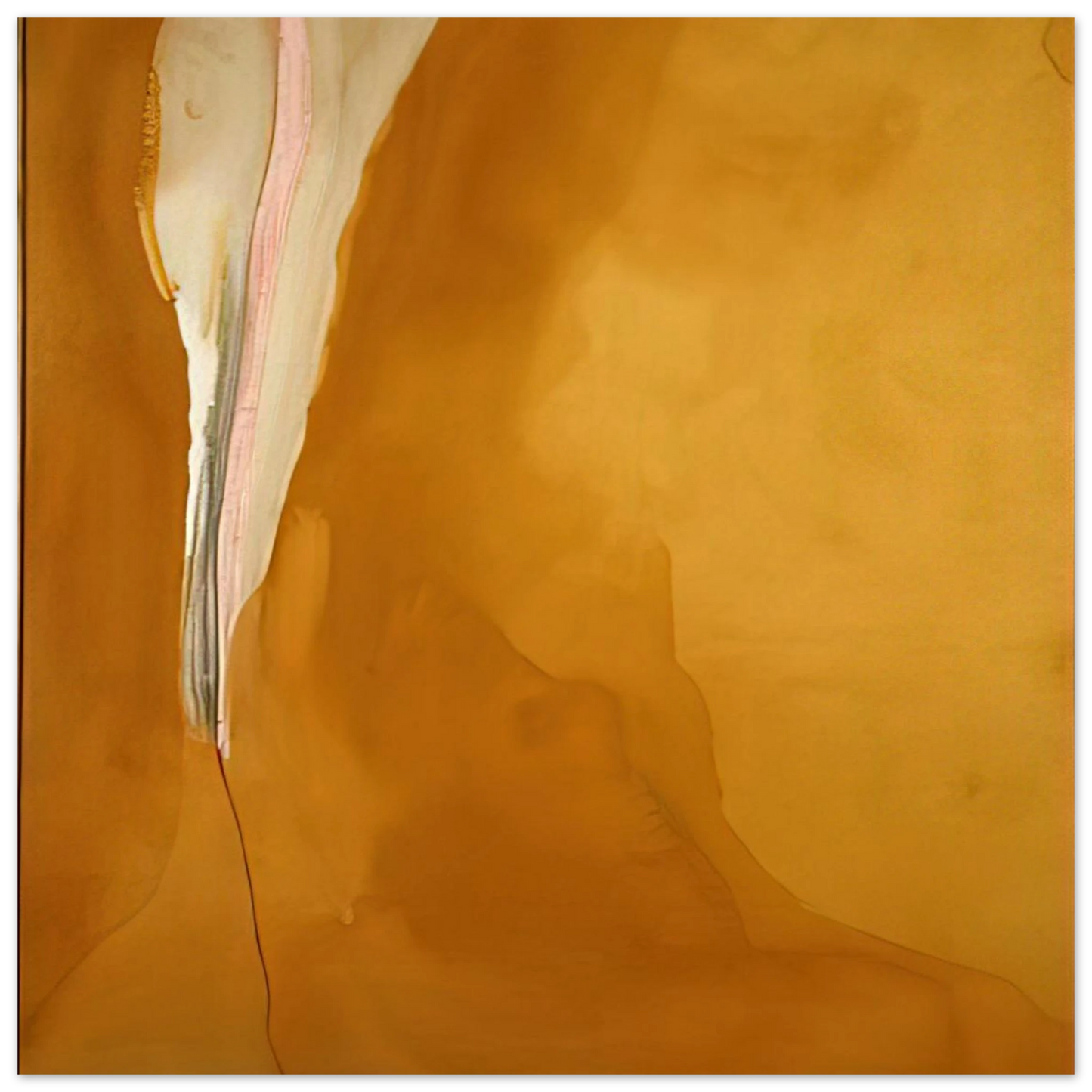 Helen Frankenthaler - Coral Wedge - 1972 Wall art - 50x70 cm / 20x28 inches - Premium Wooden Framed Poster With Fine Art Paper - Wood frame