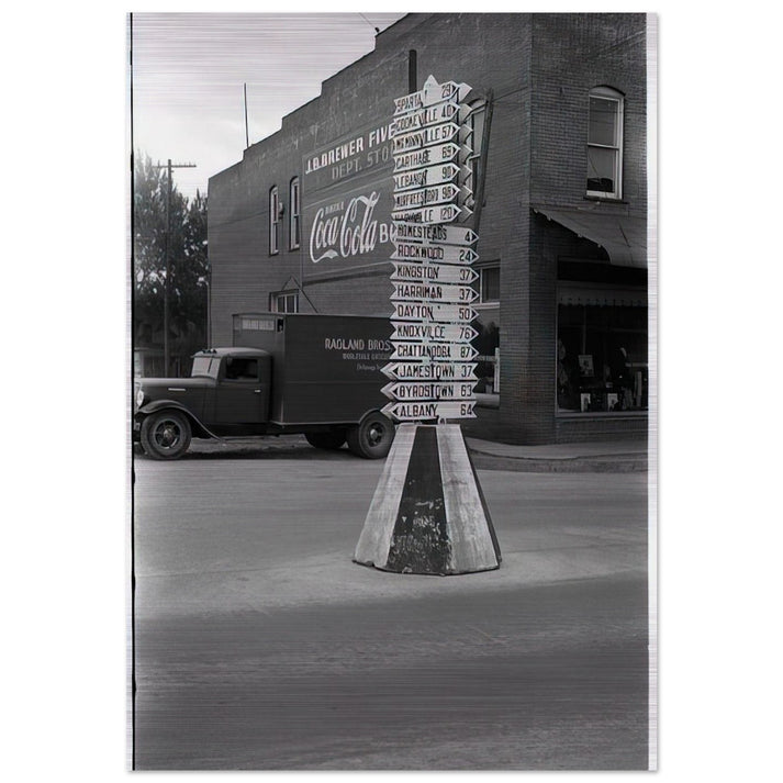 SIGNS - Ben Shahn Brushed Aluminum Print - 70x100 cm / 28x40 inches | Ben Shahn Aluminum Print | Ben Shahn Prints