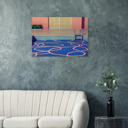 David Hockney - David Hockney Brushed Aluminum Print - 70x100 cm / 28x40 inches | David Hockney Aluminum Print | David Hockney Prints