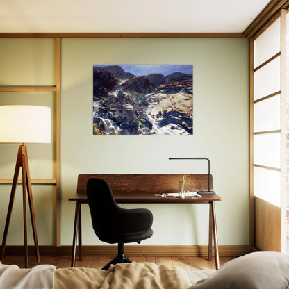Glacier Streams - John Singer Sargent Brushed Aluminum Print - 70x100 cm / 28x40 inches | John Singer Sargent Aluminum Print | John Singer Sargent Prints