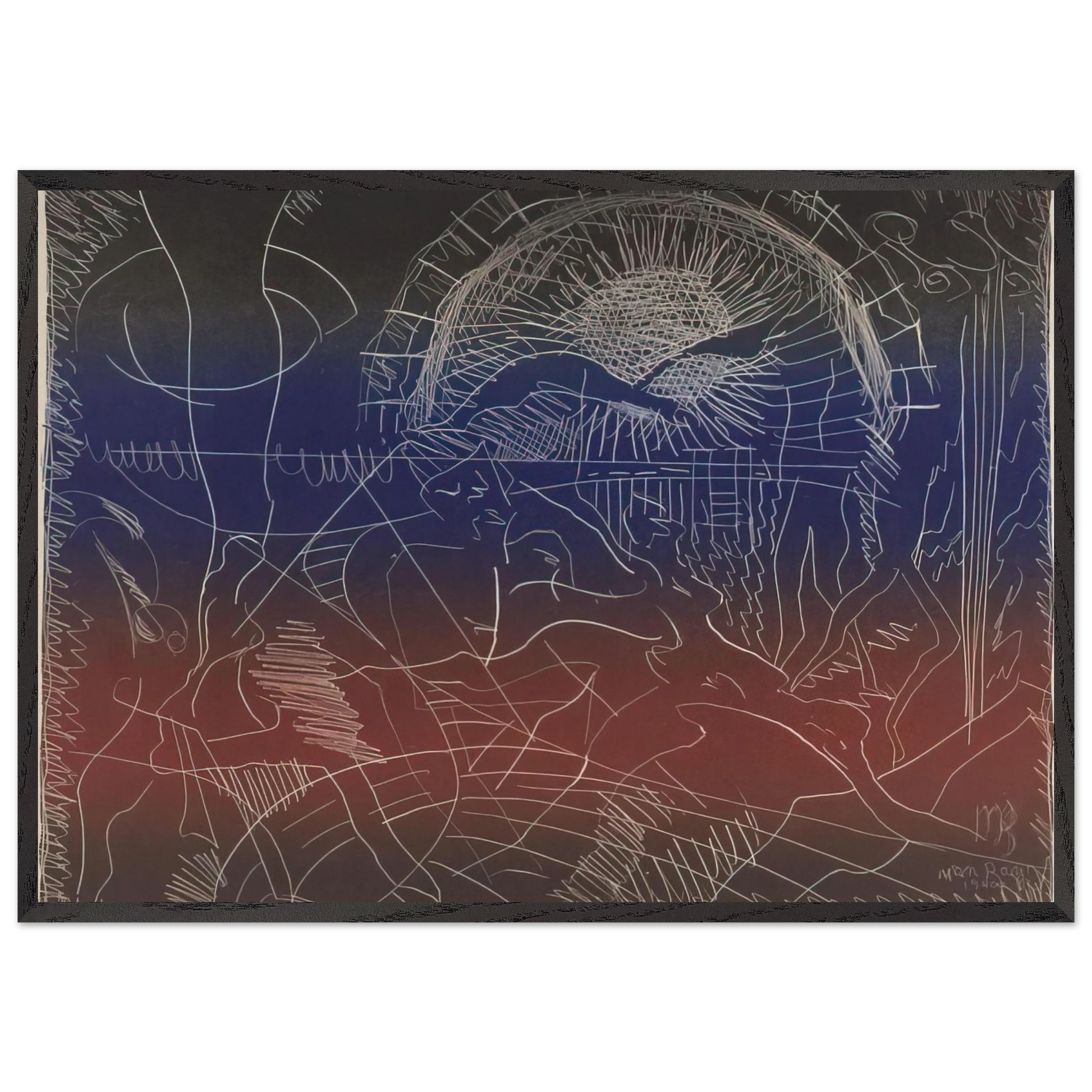 UNTITLED ABSTRACT N2 - Man Ray Framed Art Print – Black Wooden Frame - Default Title - -Framed Art Print