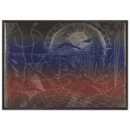 UNTITLED ABSTRACT N2 - Man Ray Framed Art Print – Black Wooden Frame - Default Title - -Framed Art Print