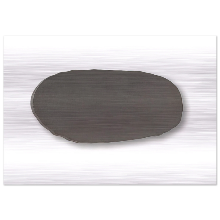 GRAUE SCHEIBE 1970 - BLINKY PALERMO Brushed Aluminum Print - 70x100 cm / 28x40 inches | BLINKY PALERMO Aluminum Print | BLINKY PALERMO Prints