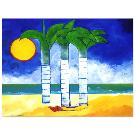 Aldemir Martins - Paisagem - Naïve Art Primitivism Fine Art Poster - Default Title