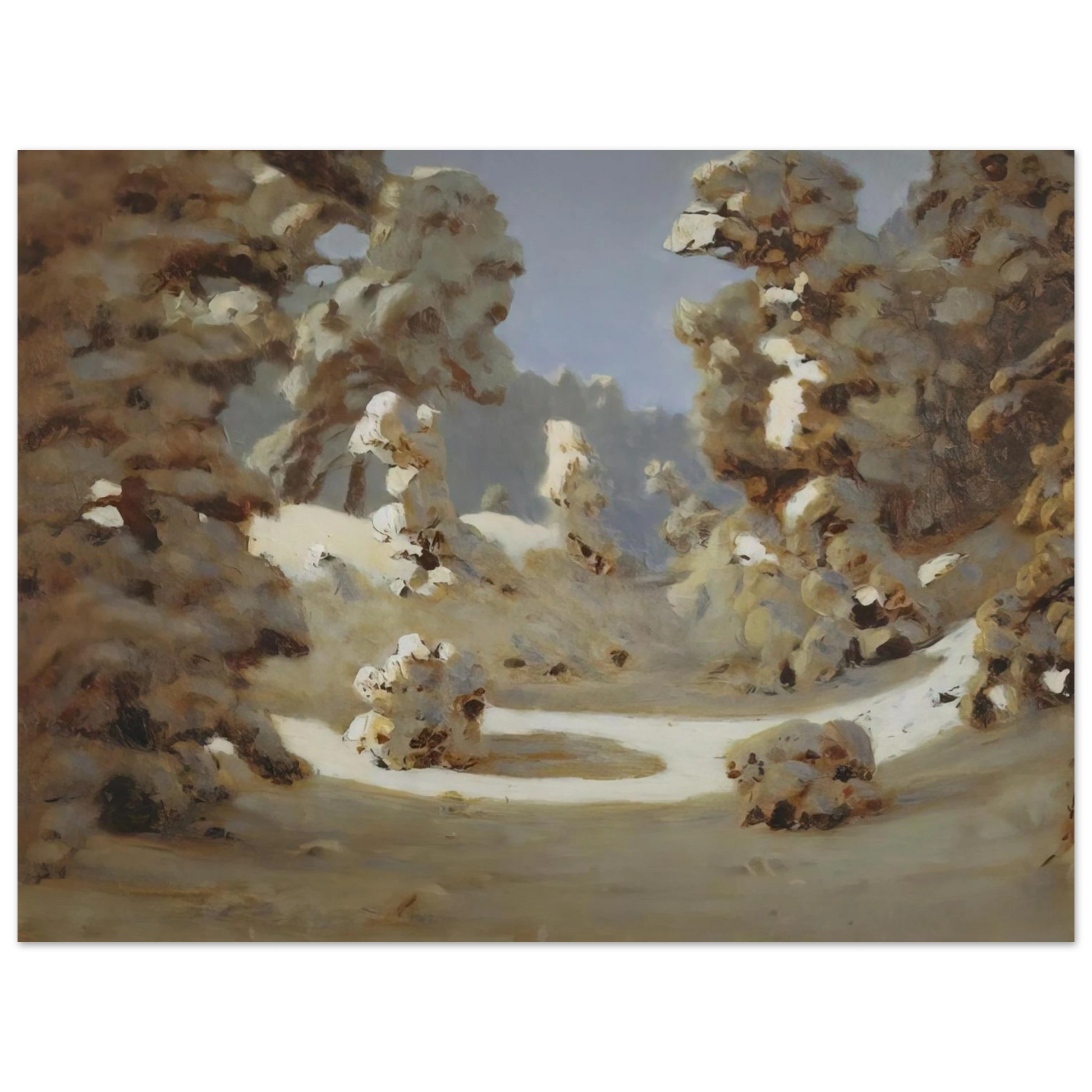Arkhyp Kuindzhi - Winter. Sunlight on The Hoar Frost Fine Art Poster - Default Title
