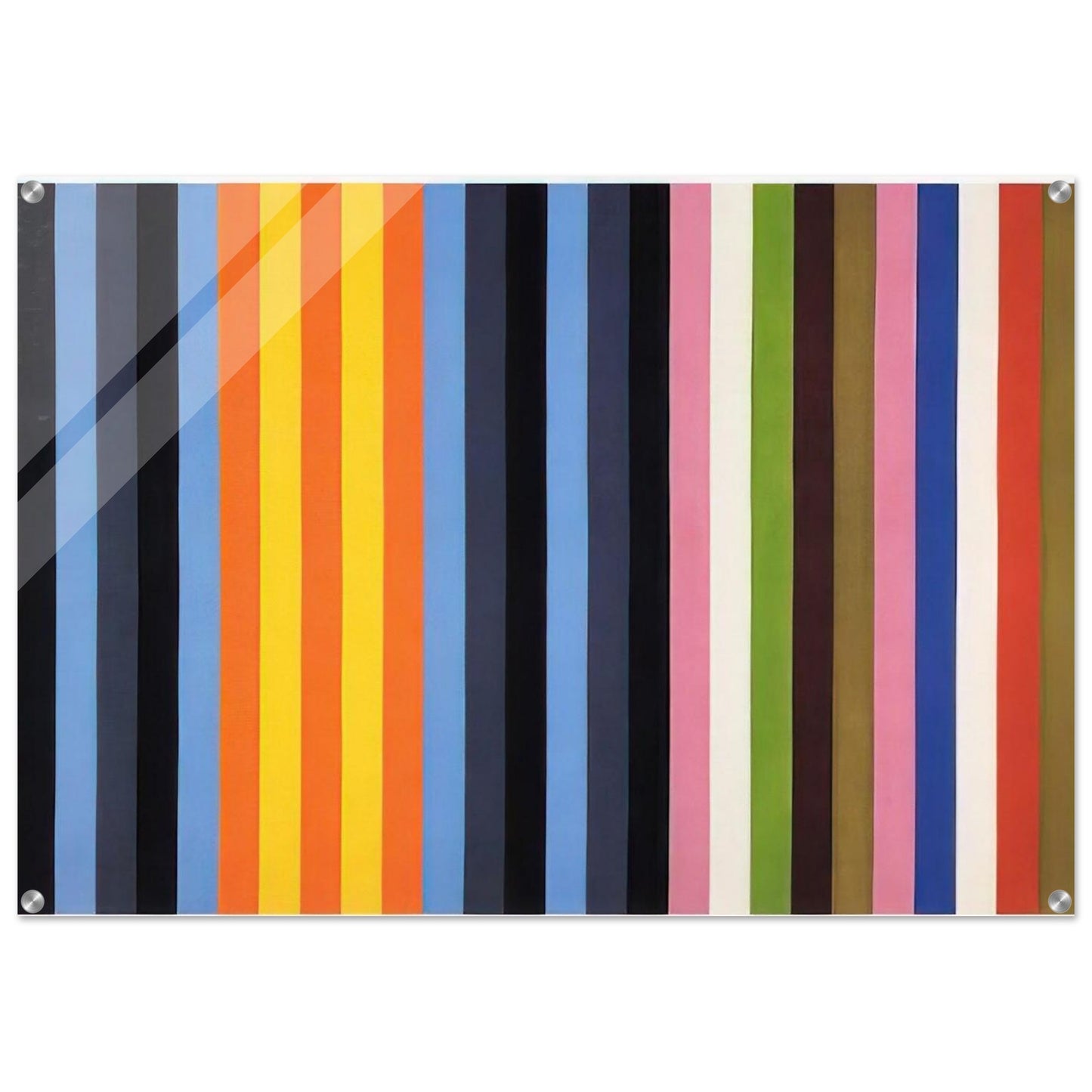 Flower Machine - 1964 - Gene Davis Acrylic Print - 70x100 cm / 28x40″ inches | Gene Davis Wall Art | Gene Davis Prints