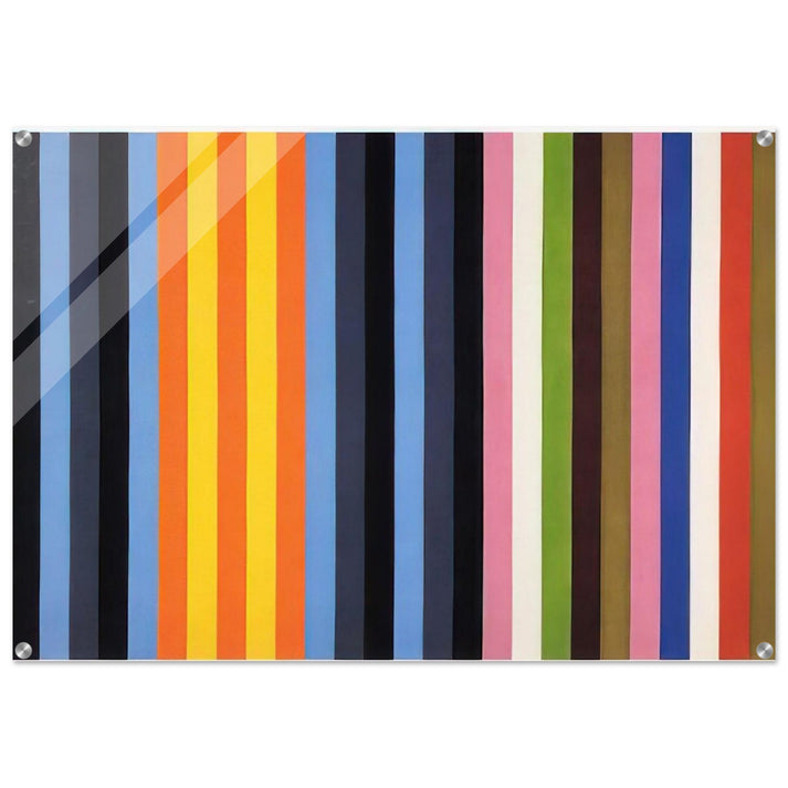 Flower Machine - 1964 - Gene Davis Acrylic Print - 70x100 cm / 28x40″ inches | Gene Davis Wall Art | Gene Davis Prints