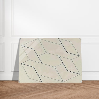 STRUCTURAL CONSTELLATION 1955 0 - Josef Albers Acrylic Print - 70x100 cm / 28x40″ inches | Josef Albers Wall Art | Josef Albers Prints