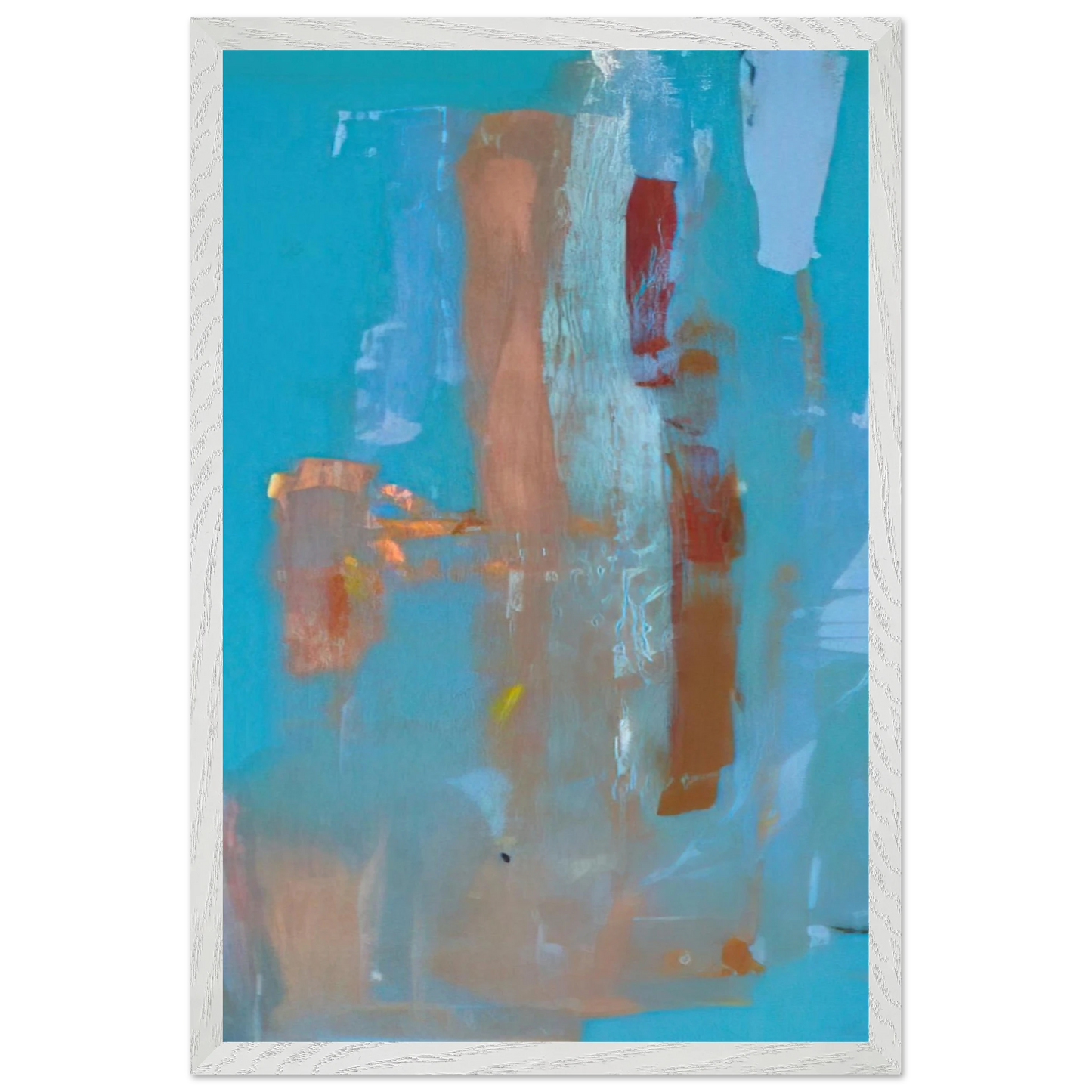 Helen Frankenthaler - In on Blue - 1976 Wall art - 45x45 cm / 18x18 inches - Fine Art Poster - -