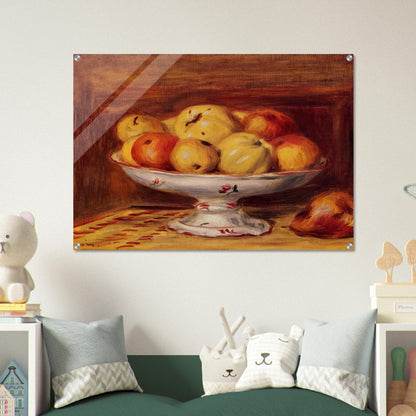 Still Life with Apples and Pears - Pierre-Auguste Renoir Acrylic Print - 70x100 cm / 28x40″ inches