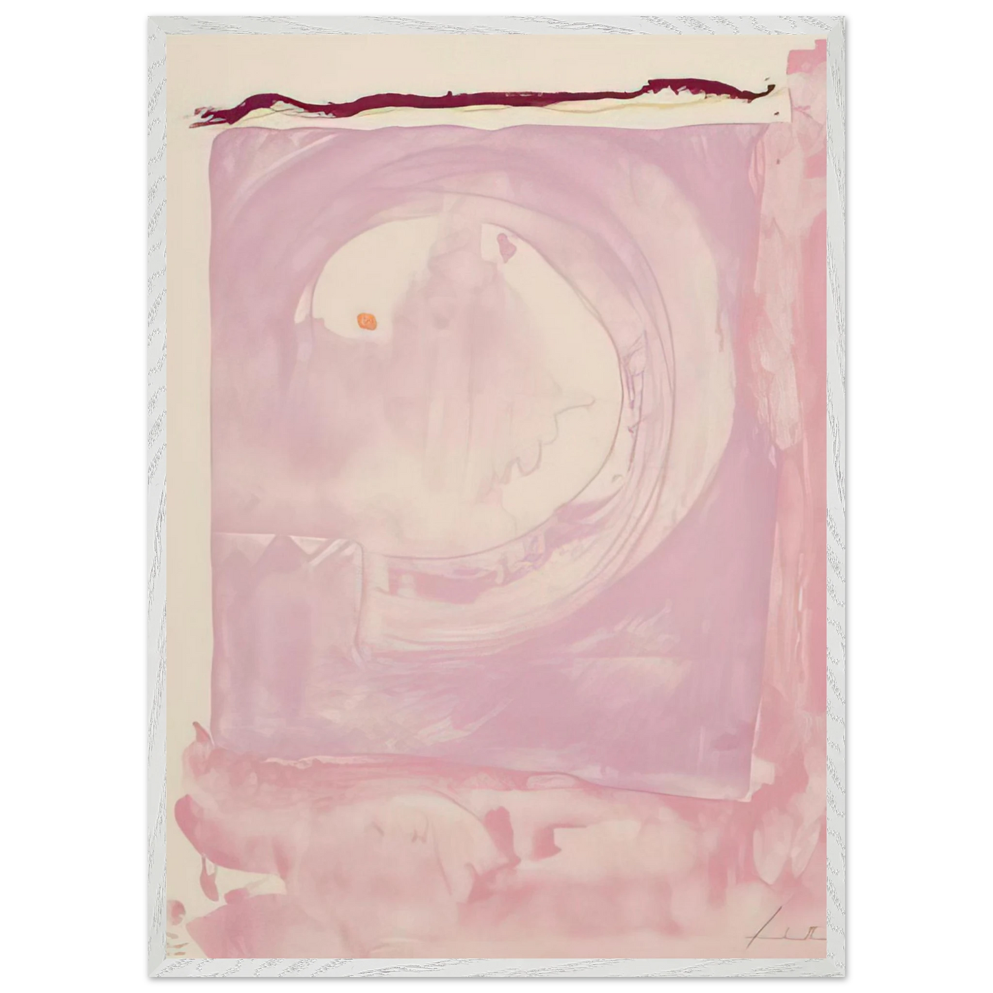 Helen Frankenthaler - Reflections IX - 1995 Wall art - 60x80 cm / 24x32 inches - Premium Wooden Framed Poster With Fine Art Paper - Black frame