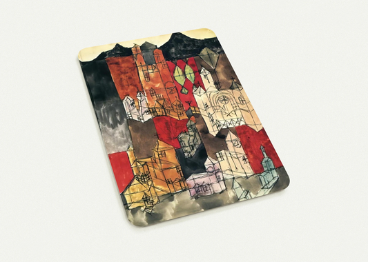 CITY OF CHURCHES 1918 By Paul Klee Pack of 10 Post Cards | Paul Klee Post Cards | A6 (10.5 x 14.8 cm) - 4.1 x 5.8 inches