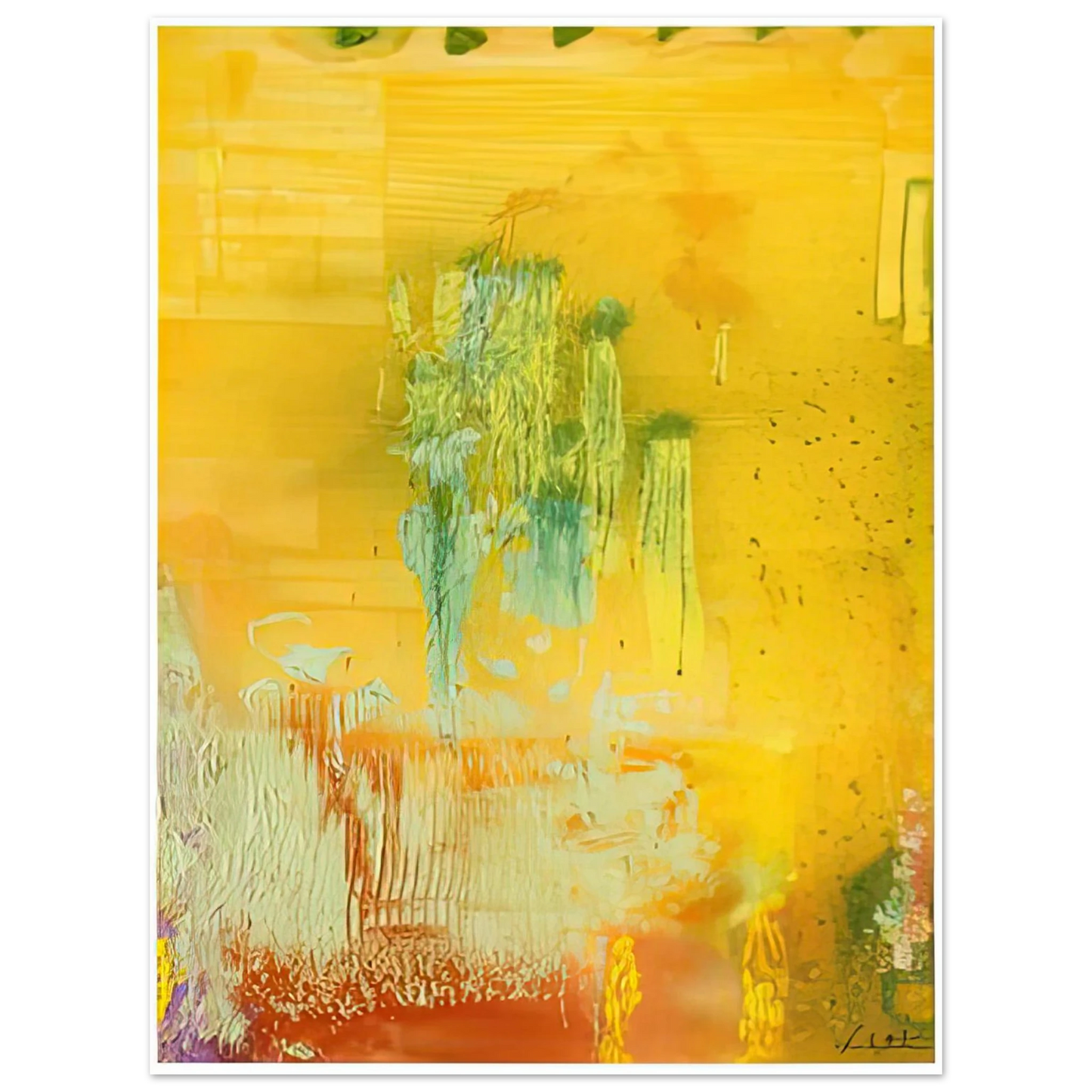 Helen Frankenthaler - Aspens, 1991- Wall Art - 21x29.7 cm / 8x12" - Fine Art Poster - -