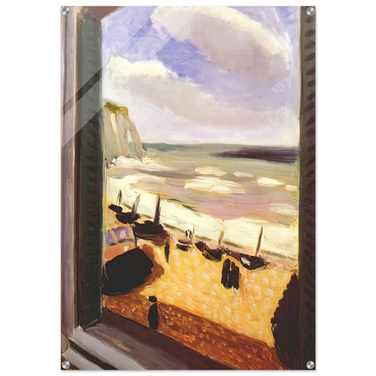 OPEN WINDOW AT ETRETAT 1921 - Henri Matisse Acrylic Print - 70x100 cm / 28x40″ inches | Henri Matisse Wall Art | Henri Matisse Prints