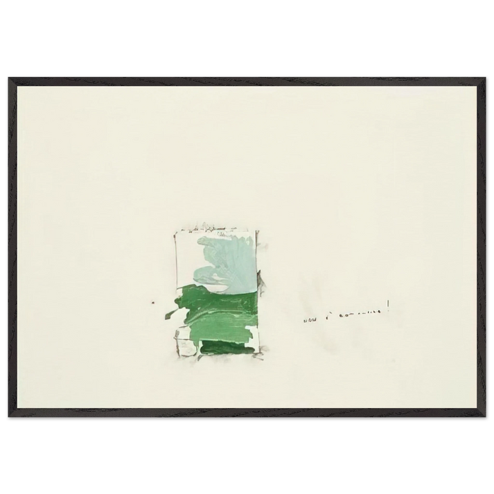 Non e romantico - 1963 - Mario Schifano 70x100 cm / 28x40 inches Framed Art Print – Black Wooden Frame