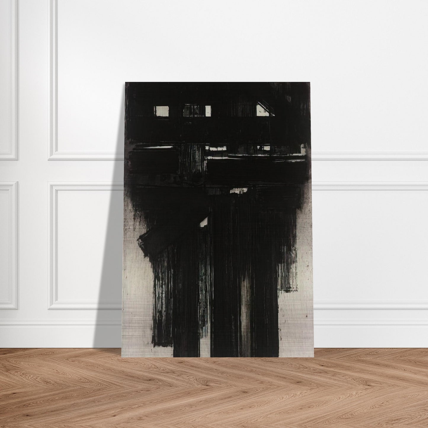 Untitled Intaglio - 1956 - Pierre Soulages Brushed Aluminum Print - 70x100 cm / 28x40 inches | Pierre Soulages Aluminum Print | Pierre Soulages Prints