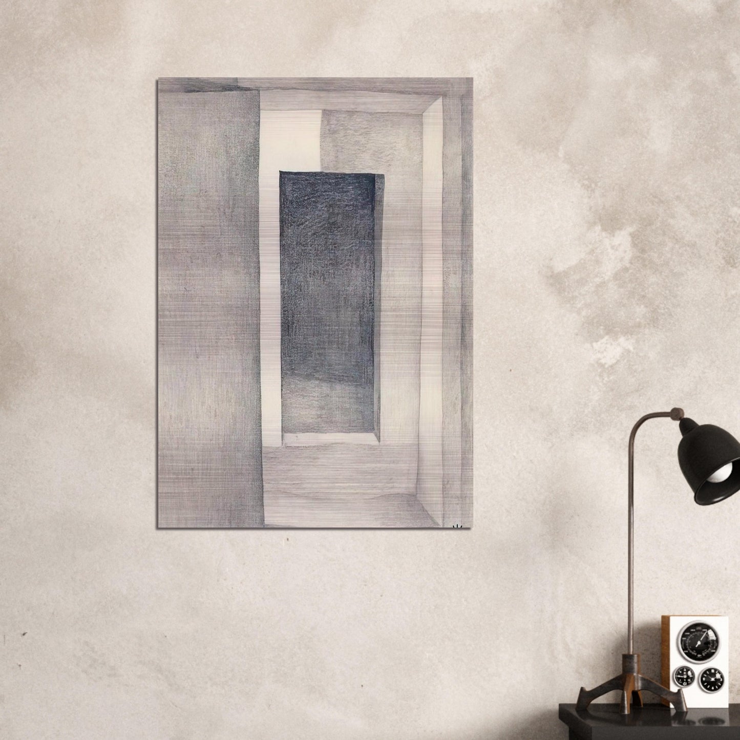 Patio Door - Georgia O'Keeffe Brushed Aluminum Print - 70x100 cm / 28x40 inches | Georgia O'Keeffe Aluminum Print | Georgia O'Keeffe Prints