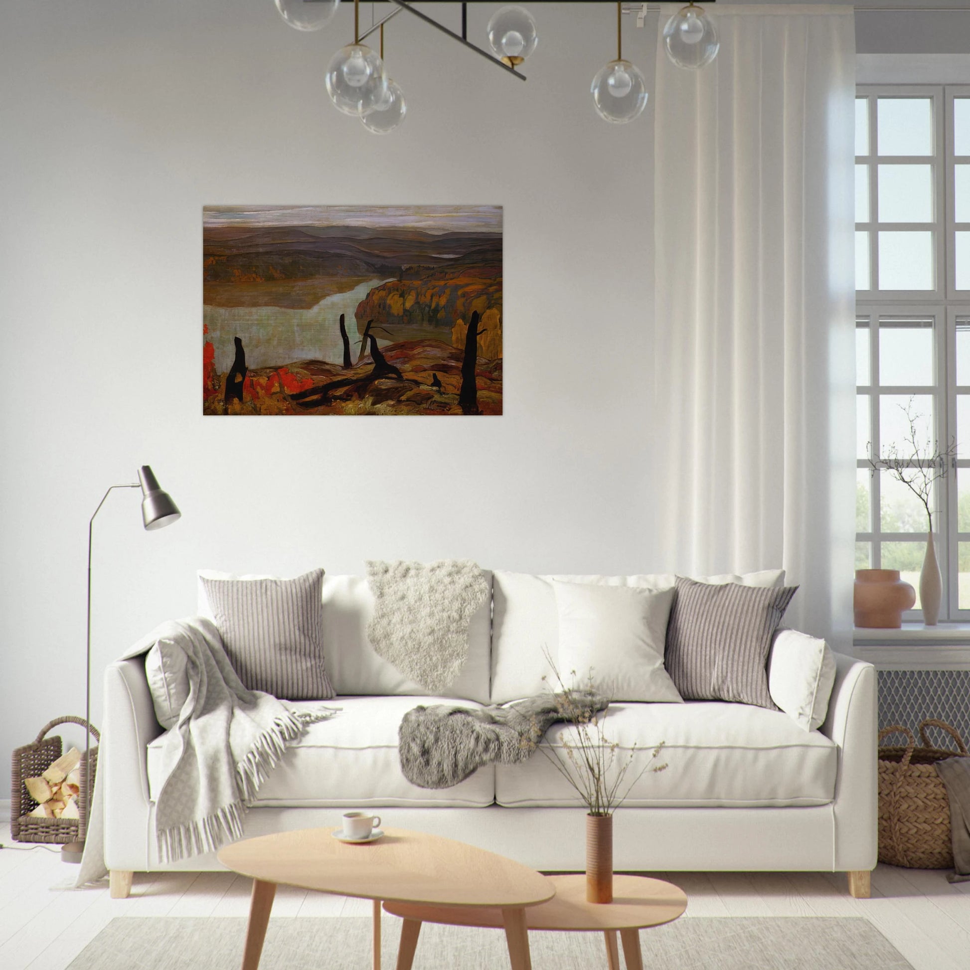 October Morning, Algoma Wartz Lake - 1920 - A.Y. Jackson Brushed Aluminum Print - 70x100 cm / 28x40 inches | A.Y. Jackson Aluminum Print | A.Y. Jackson Prints