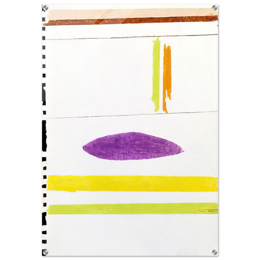 Untitles - 1964 - Ronnie Landfield Acrylic Print - 70x100 cm / 28x40″ inches | Ronnie Landfield Wall Art | Ronnie Landfield Prints