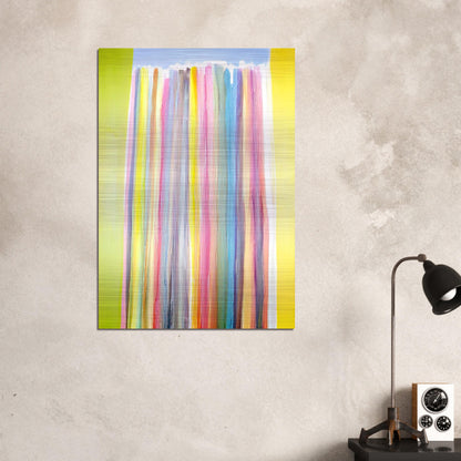 Oriole Sky - 1972 - Ronnie Landfield Brushed Aluminum Print - 70x100 cm / 28x40 inches | Ronnie Landfield Aluminum Print | Ronnie Landfield Prints