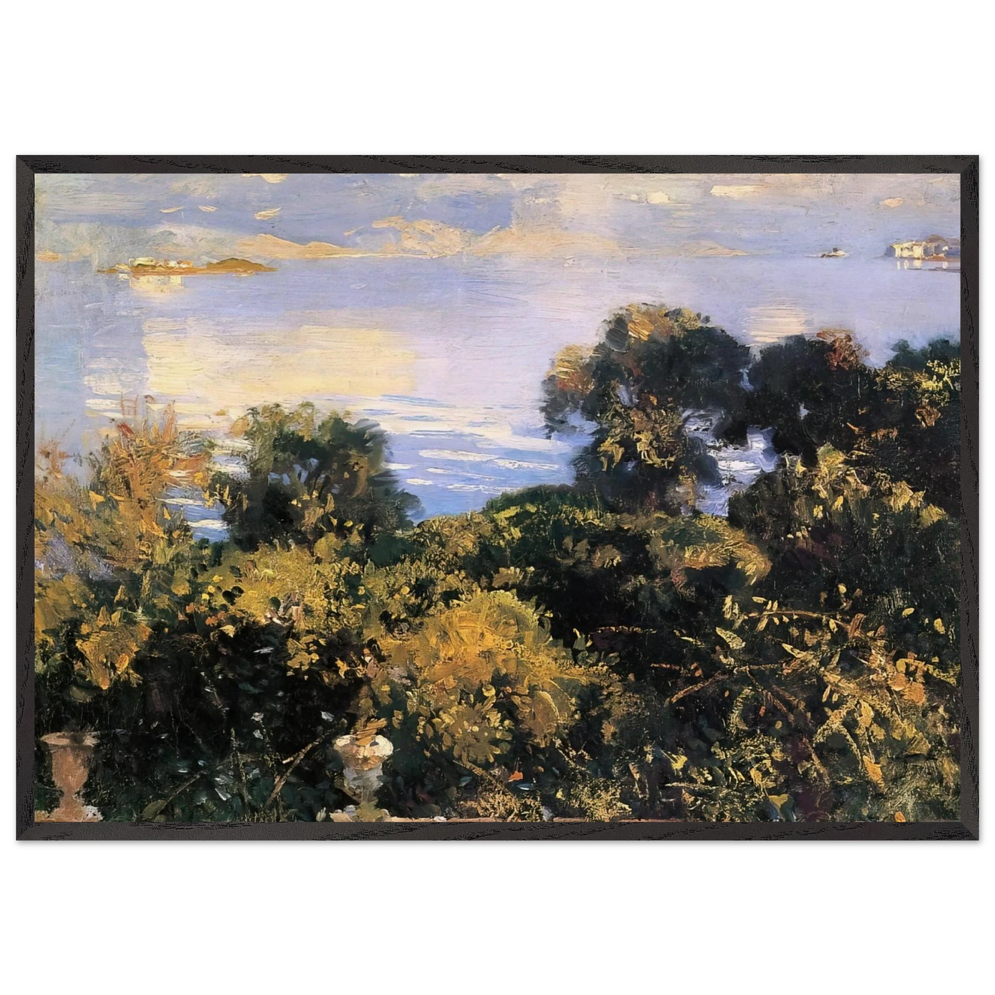 Oranges at Corfu - John Singer Sargent Framed Art Print – Black Wooden Frame - Default Title - -Framed Art Print