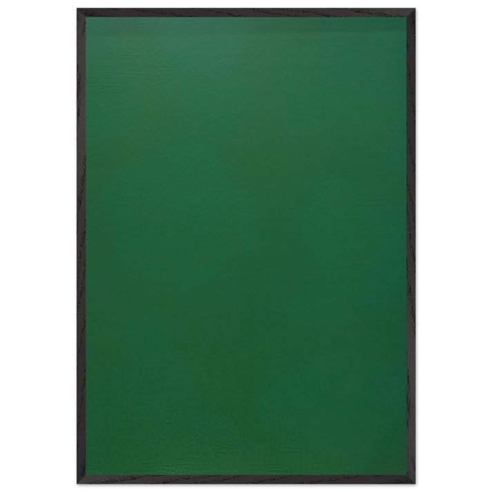 Microchromie ZL 70 Vert jade - Fernand Leduc 70x100 cm / 28x40 inches Framed Art Print – Black Wooden Frame