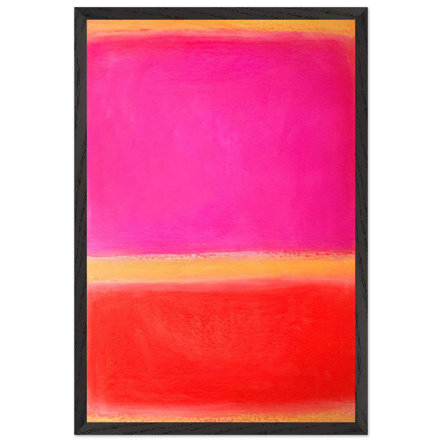 Helen Frankenthaler - Untitled - Color Field Painting Wall art - 30x40 cm / 12x16 inches - Premium Wooden Framed Poster With Fine Art Paper - Wood frame