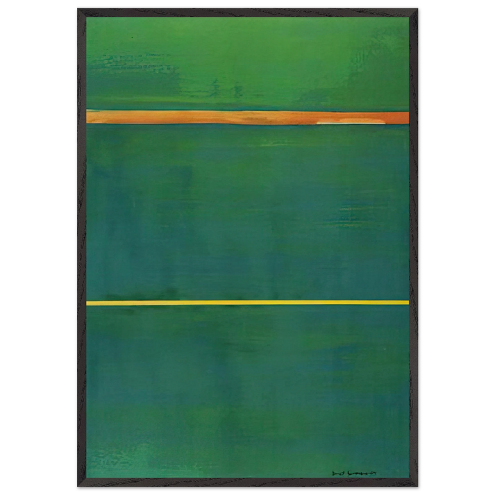 Dionysius - Barnett Newman 70x100 cm / 28x40 inches Framed Art Print – Black Wooden Frame