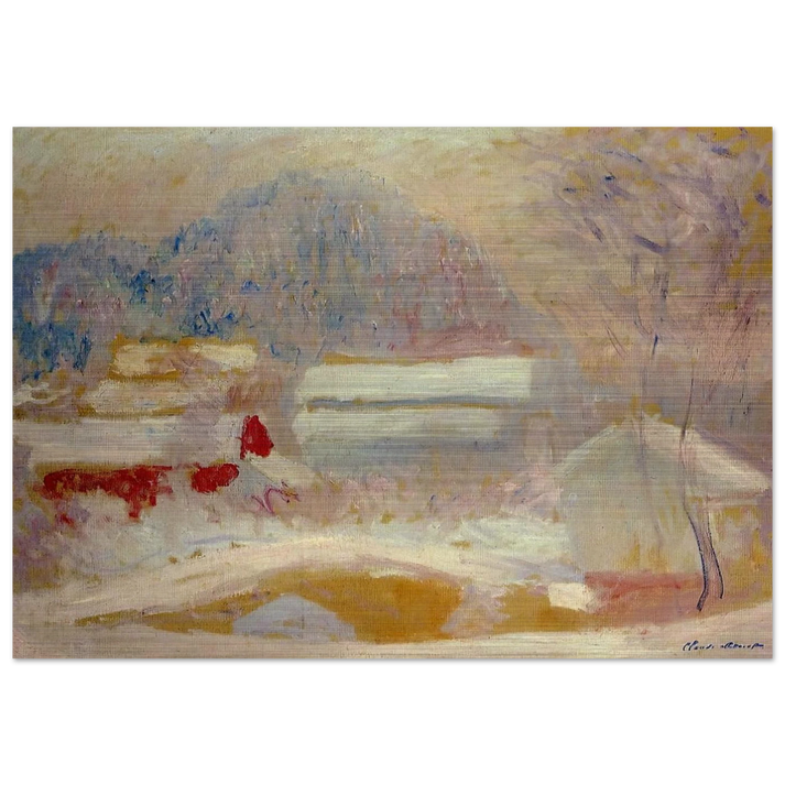 Norwegian Landscape, Sandviken - claude monet Brushed Aluminum Print - 70x100 cm / 28x40 inches | claude monet Aluminum Print | claude monet Prints
