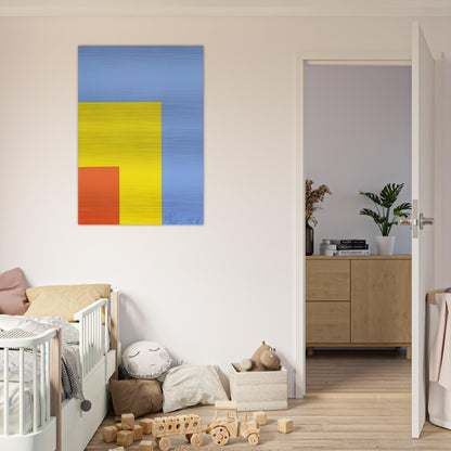 Red Yellow Blue - Ellsworth Kelly Brushed Aluminum Print - 70x100 cm / 28x40 inches | Ellsworth Kelly Aluminum Print | Ellsworth Kelly Prints