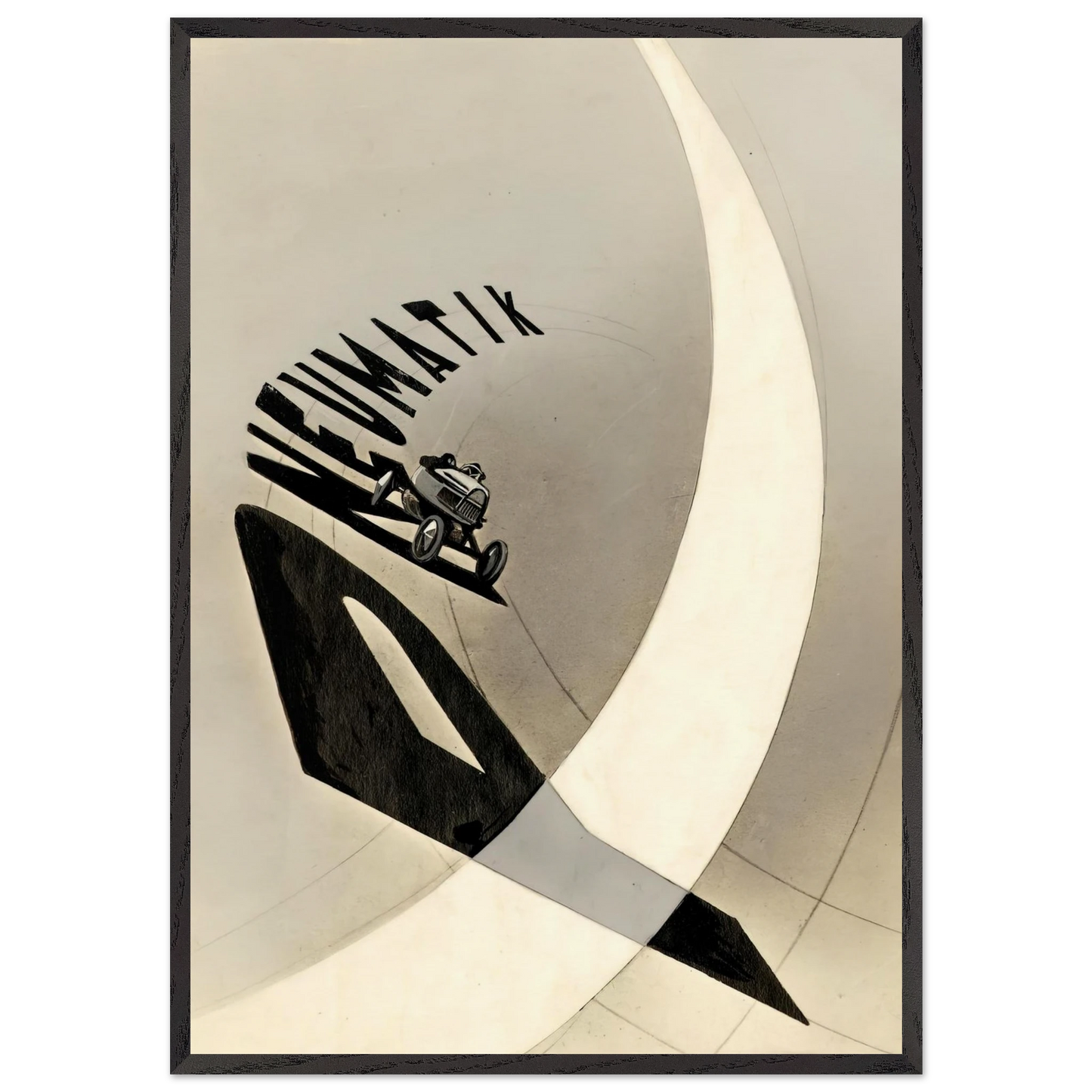 Pneumatik - Laszlo Moholy-Nagy Framed Art Print – Black Wooden Frame - Default Title - -Framed Art Print