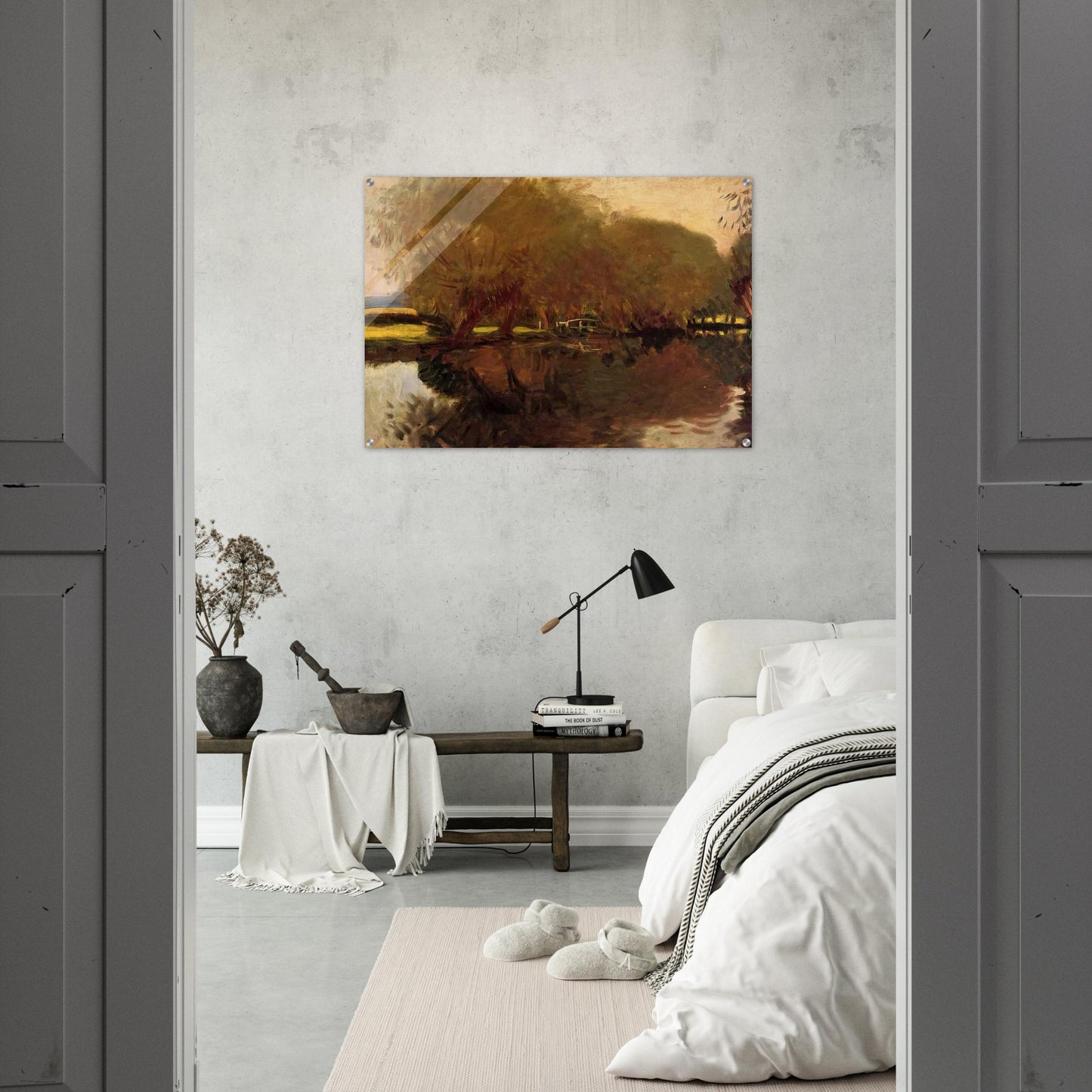 A Backwater at Calcot Near Reading - John Singer Sargent Acrylic Print - 70x100 cm / 28x40″ inches