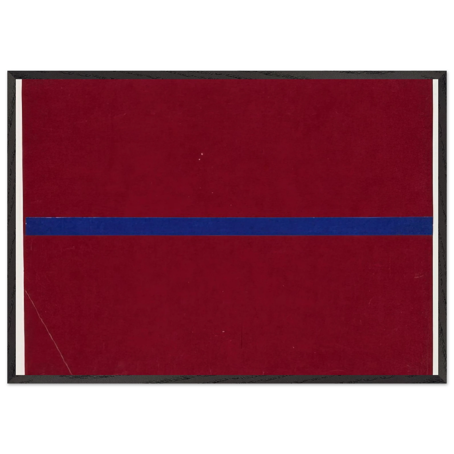 Blue and Red from the series Line Form Color - Ellsworth Kelly Framed Art Print – Black Wooden Frame - Default Title - -Framed Art Print