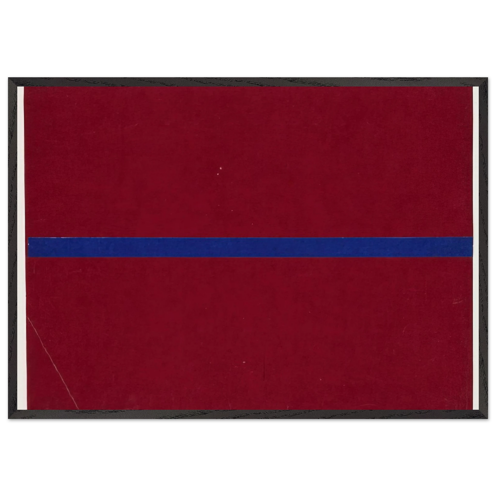 Blue and Red from the series Line Form Color - Ellsworth Kelly Framed Art Print – Black Wooden Frame - Default Title - -Framed Art Print