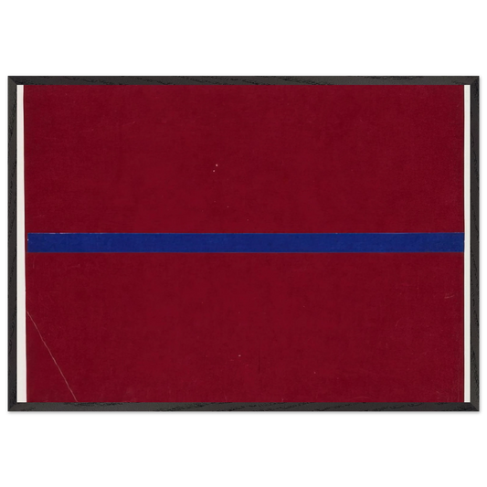 Blue and Red from the series Line Form Color - Ellsworth Kelly Framed Art Print – Black Wooden Frame - Default Title - -Framed Art Print