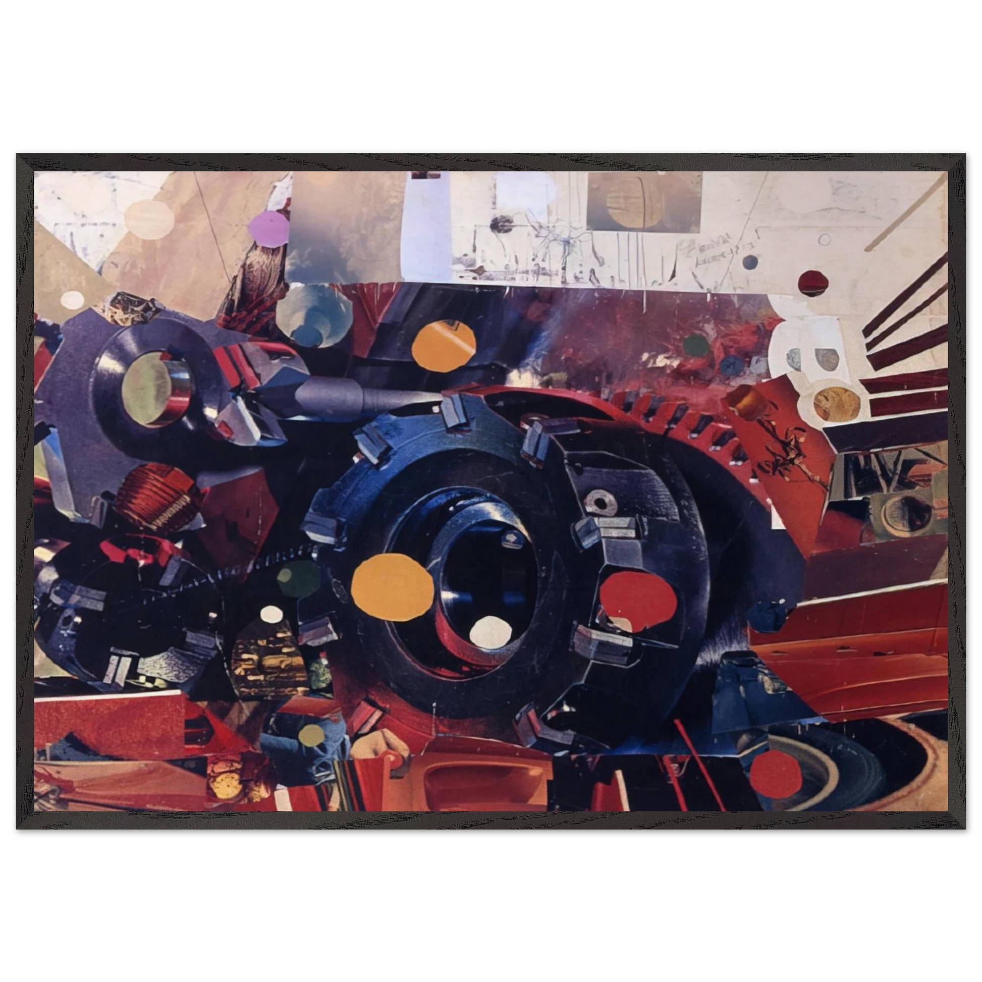 Power - 1967 - Gebre Kristos Desta Framed Art Print – Black Wooden Frame - Default Title - -Framed Art Print