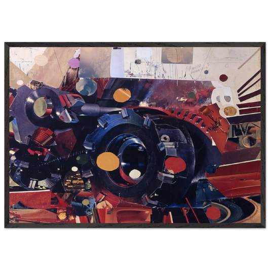 Power - 1967 - Gebre Kristos Desta Framed Art Print – Black Wooden Frame - Default Title - -Framed Art Print