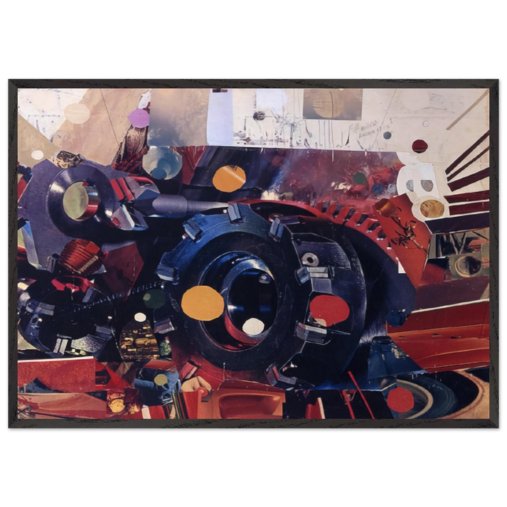 Power - 1967 - Gebre Kristos Desta 70x100 cm / 28x40 inches Framed Art Print – Black Wooden Frame