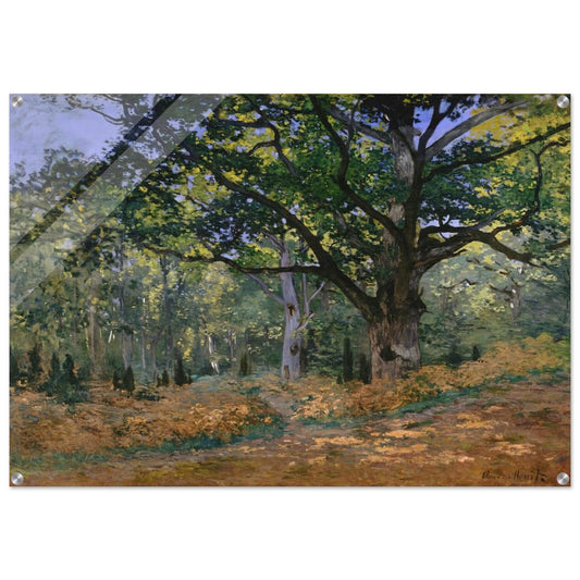 The Bodmer Oak, Fontainebleau - claude monet Acrylic Print - 70x100 cm / 28x40″ inches