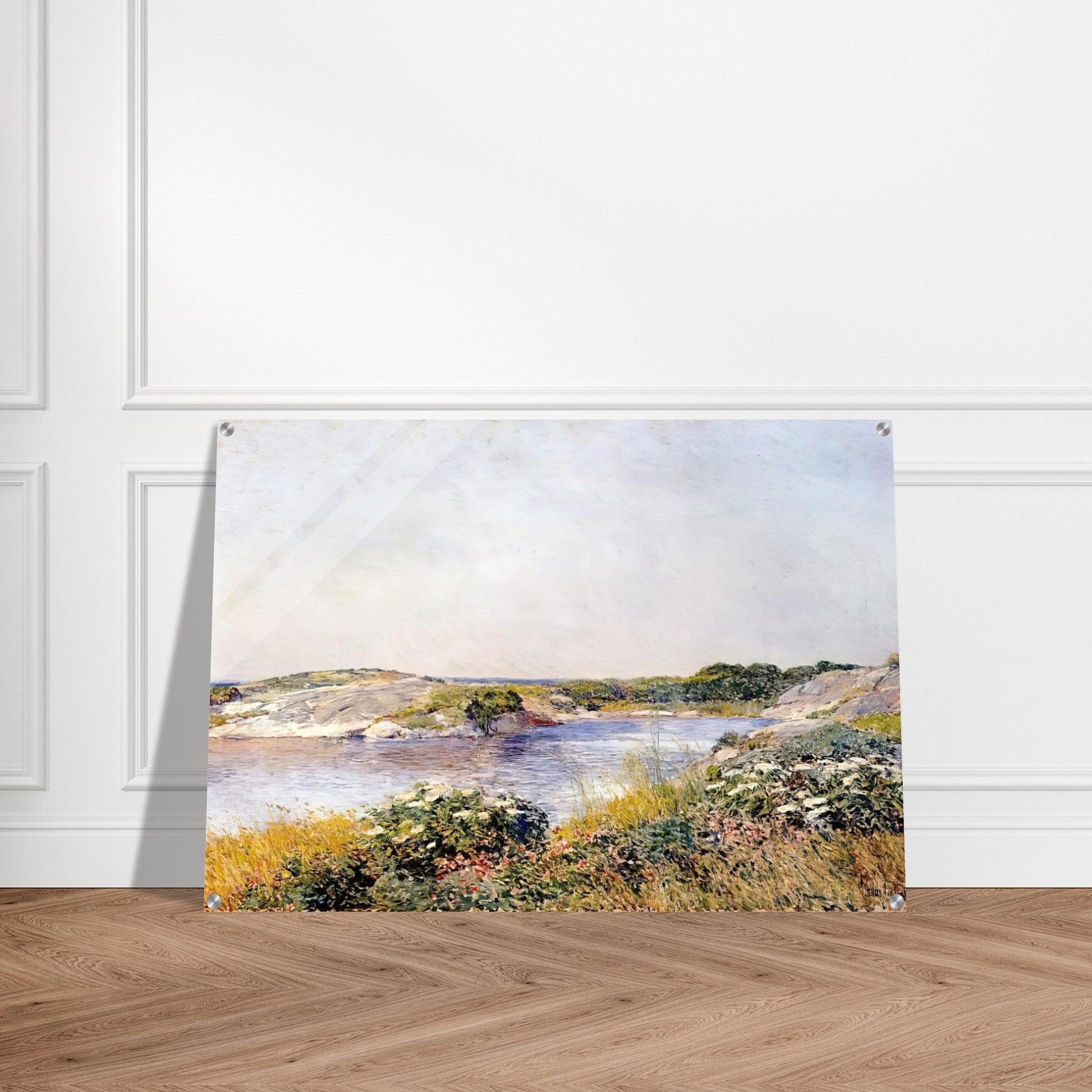 The Little Pond, Appledore - Childe Hassam Acrylic Print - 70x100 cm / 28x40″ inches
