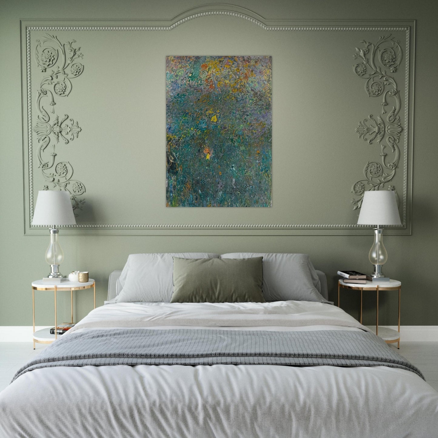 HYDROGEN 1961 - Milton Resnick Brushed Aluminum Print - 70x100 cm / 28x40 inches | Milton Resnick Aluminum Print | Milton Resnick Prints