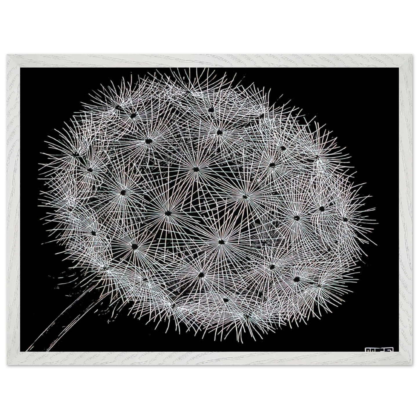 MC Escher - BLOWBALL II Wall Art - 21x29.7 cm / 8x12" - Premium Wooden Framed Poster With Fine Art Paper - White frame