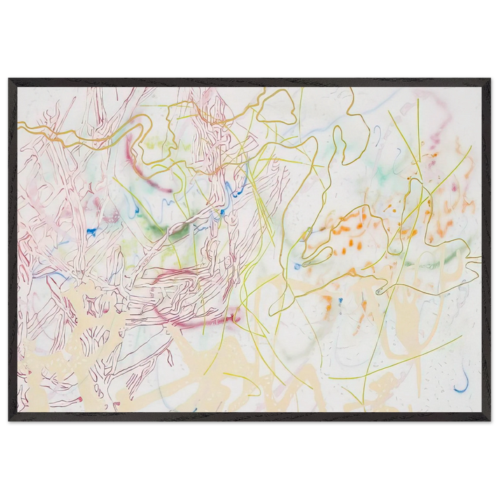 Polytropos - 1982 - Nancy Graves 70x100 cm / 28x40 inches Framed Art Print – Black Wooden Frame