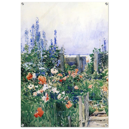 Home of the Hummingbird - Childe Hassam Acrylic Print - 70x100 cm / 28x40″ inches | Childe Hassam Wall Art | Childe Hassam Prints