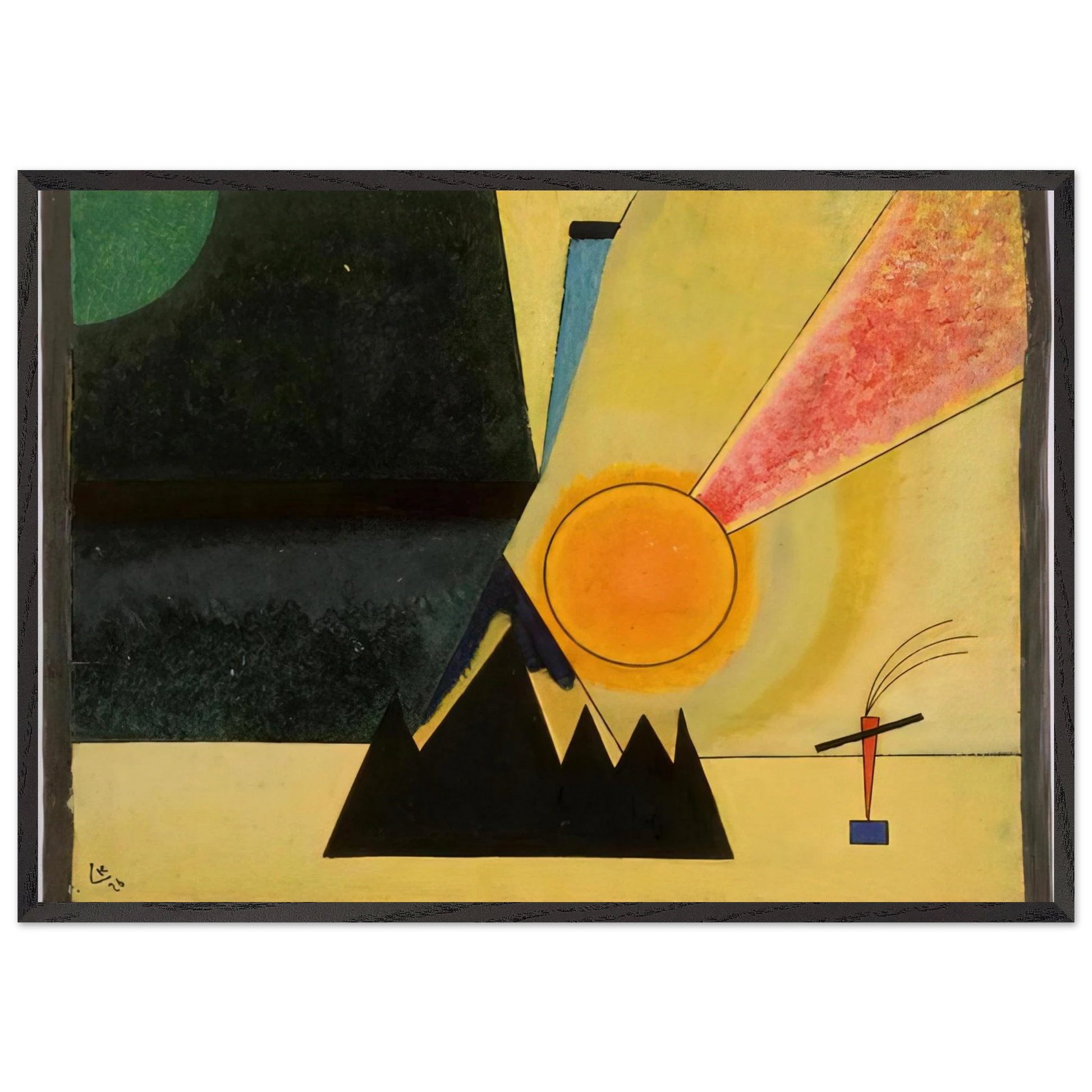 DEVELOPMENT 1926 - Wassily Kandinsky Framed Art Print – Black Wooden Frame - Default Title - -Framed Art Print