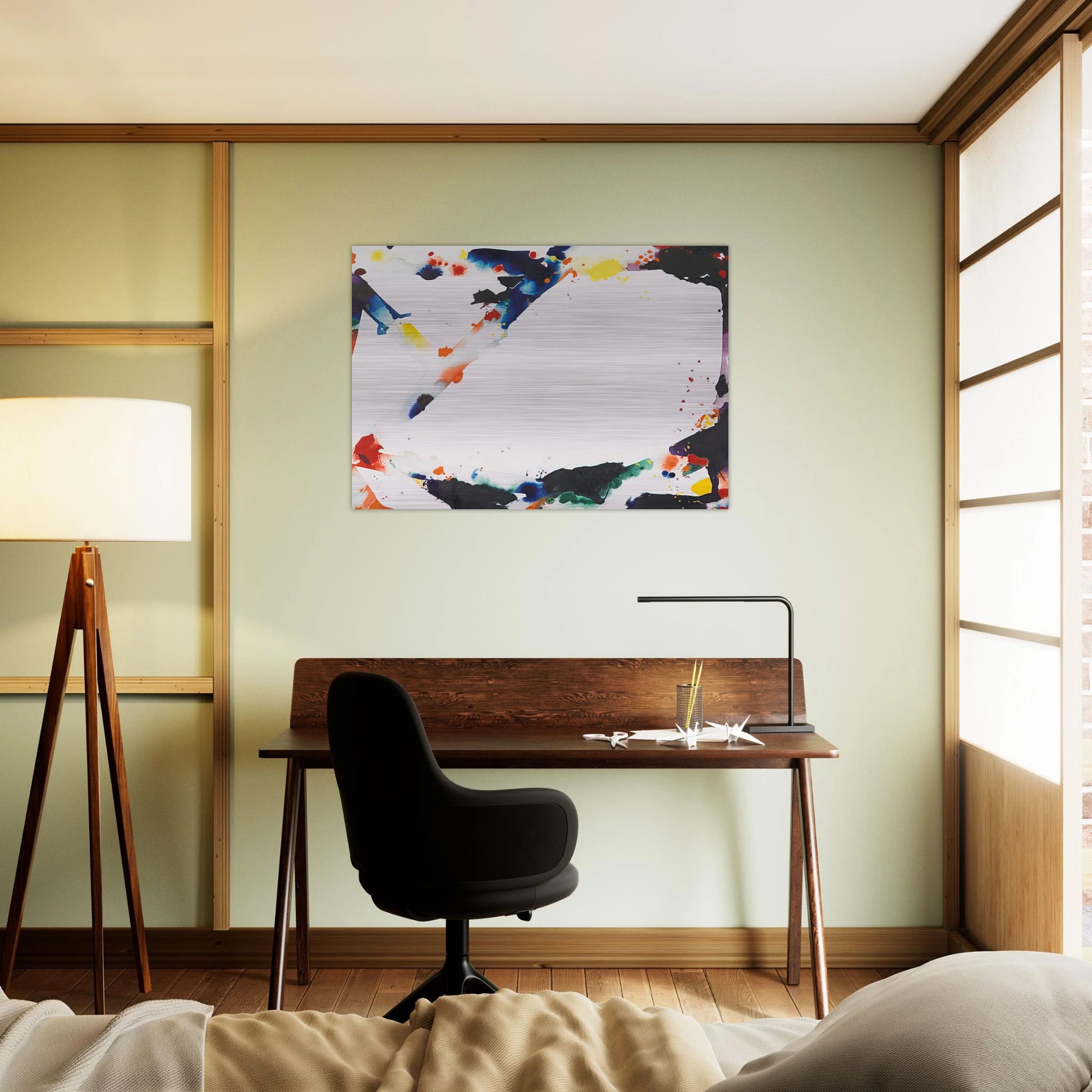 Angel Trails - Sam Francis Brushed Aluminum Print - 70x100 cm / 28x40 inches | Sam Francis Aluminum Print | Sam Francis Prints