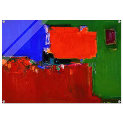 Indian Summer - Hans Hofmann Acrylic Print - 70x100 cm / 28x40″ inches | Hans Hofmann Wall Art | Hans Hofmann Prints