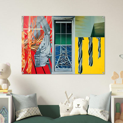 Industrial Cottage - James Rosenquist Acrylic Print - 70x100 cm / 28x40″ inches | James Rosenquist Wall Art | James Rosenquist Prints