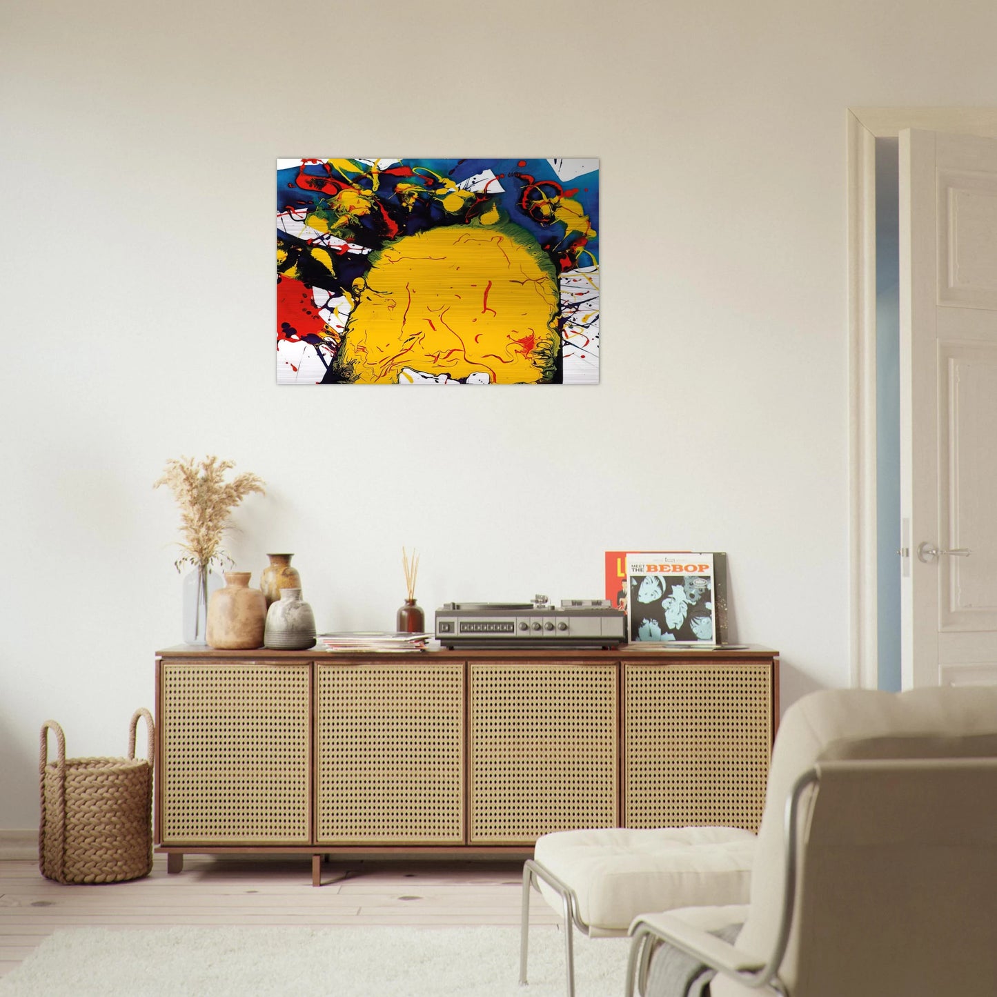 Untitled  SFP94-141  SFF 1811  - Sam Francis Brushed Aluminum Print - 70x100 cm / 28x40 inches | Sam Francis Aluminum Print | Sam Francis Prints